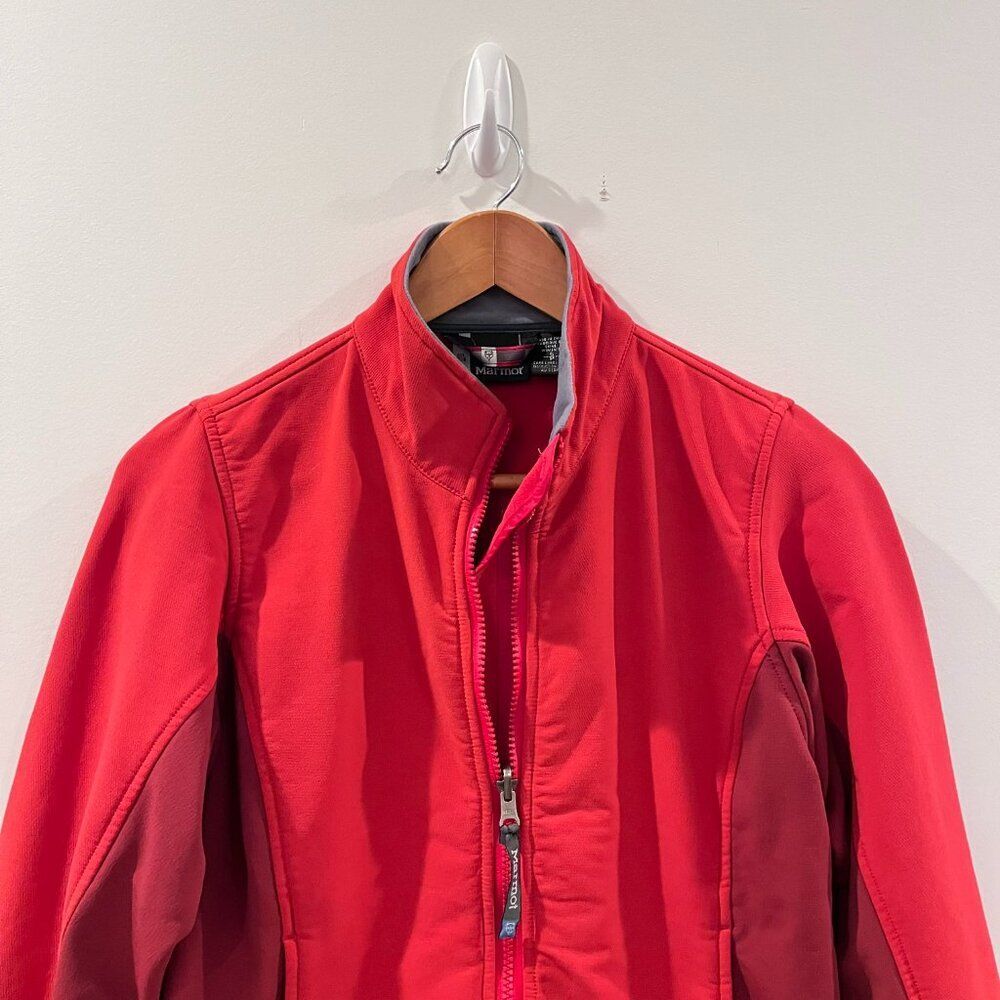 Marmot Fleece Lined Soft Shell Jacket Size Small … - image 2